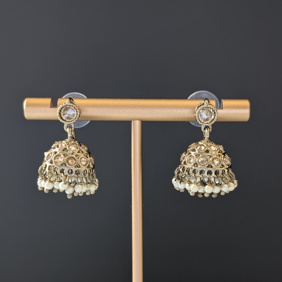 Jewelry - Gold-Tone Mini Jhumka Earrings